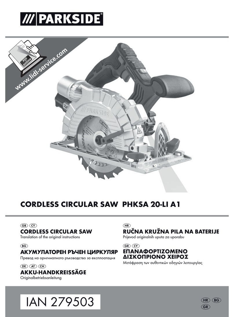 Parkside PHKSA 20-Li A1 Original instructions