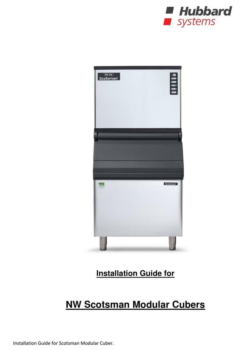 Hubbard Systems Scotsman NW 458 installation guide