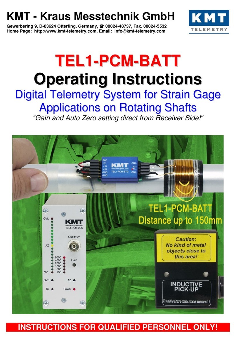 KMT TEL1-PCM-BATT operating instructions KMT TEL1-PCM-BATT operating instructions