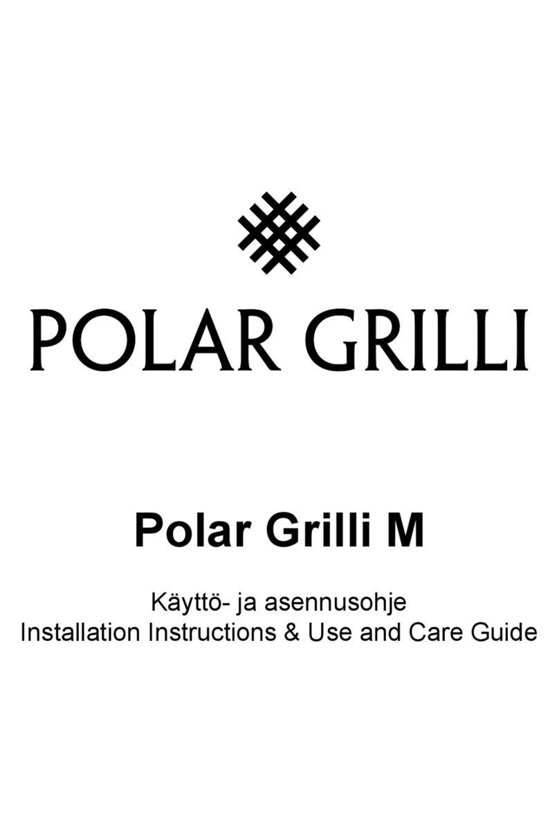 Polar Grilli M Installation instructions  use and care guide