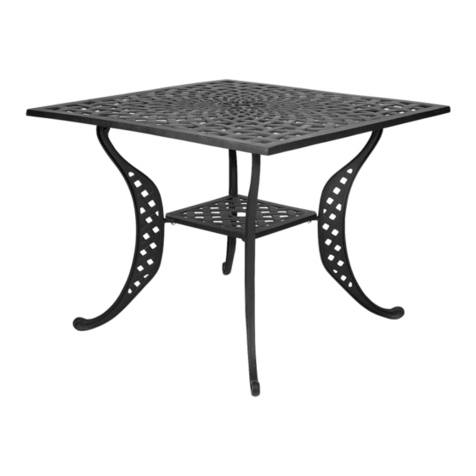 Astonica BASKETWEAVE PATIO TABLE User manual