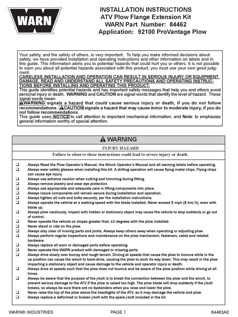 Warn 84462 installation instructions