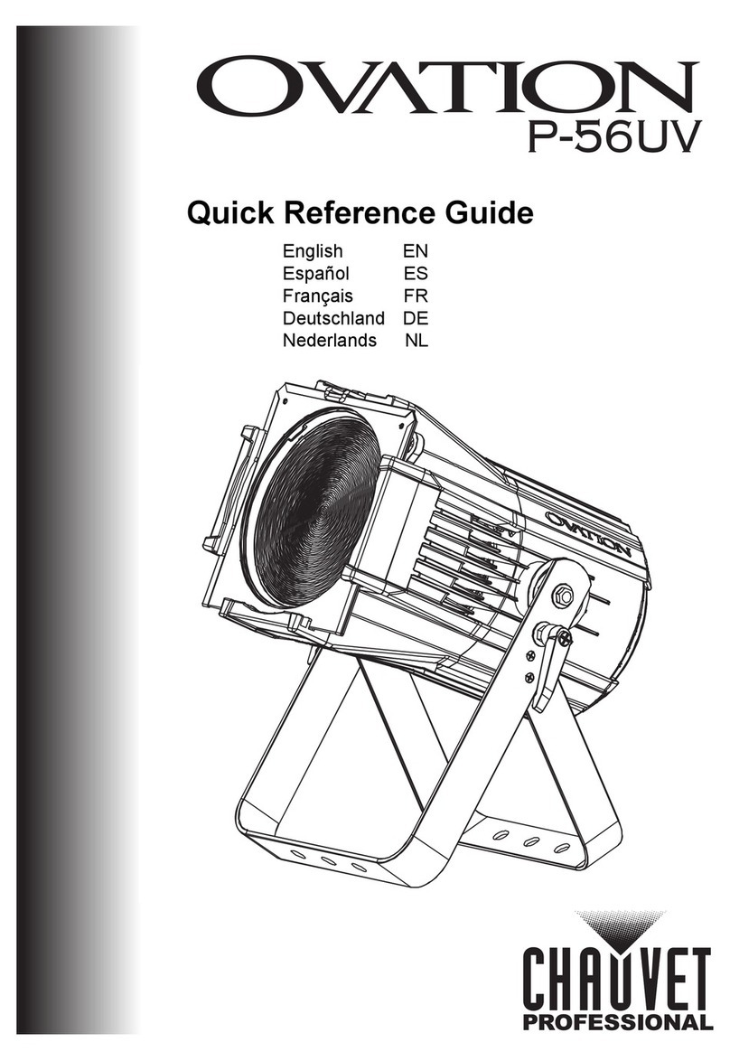 Chauvet Professional Ovation P-56UV Quick reference guide