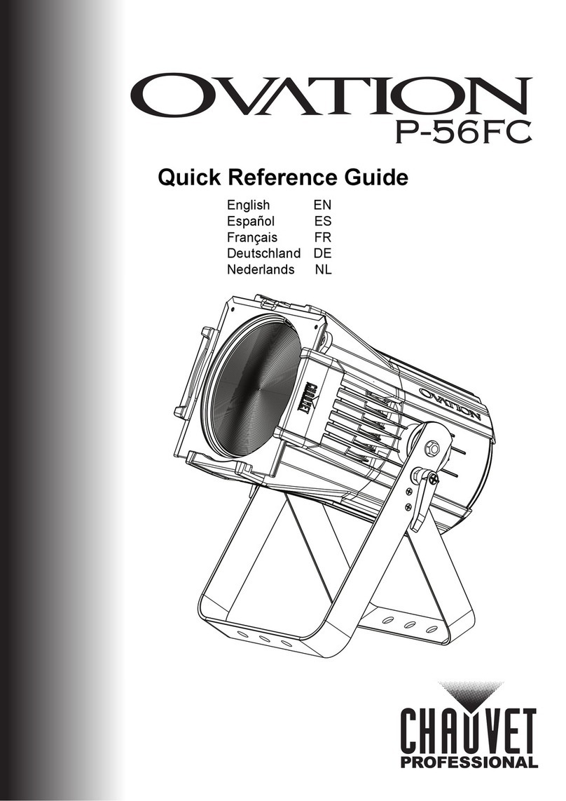 Chauvet Professional Ovation P-56FC Quick reference guide