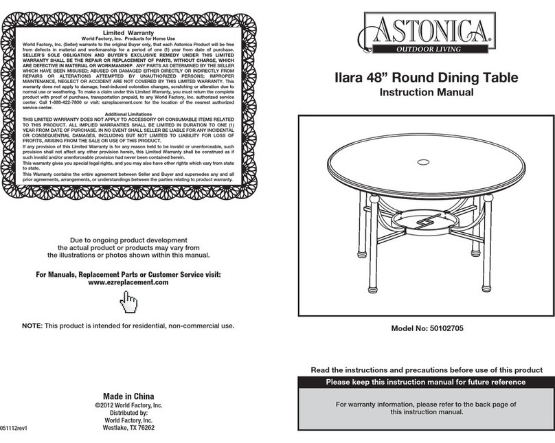 Astonica 50102705 User manual