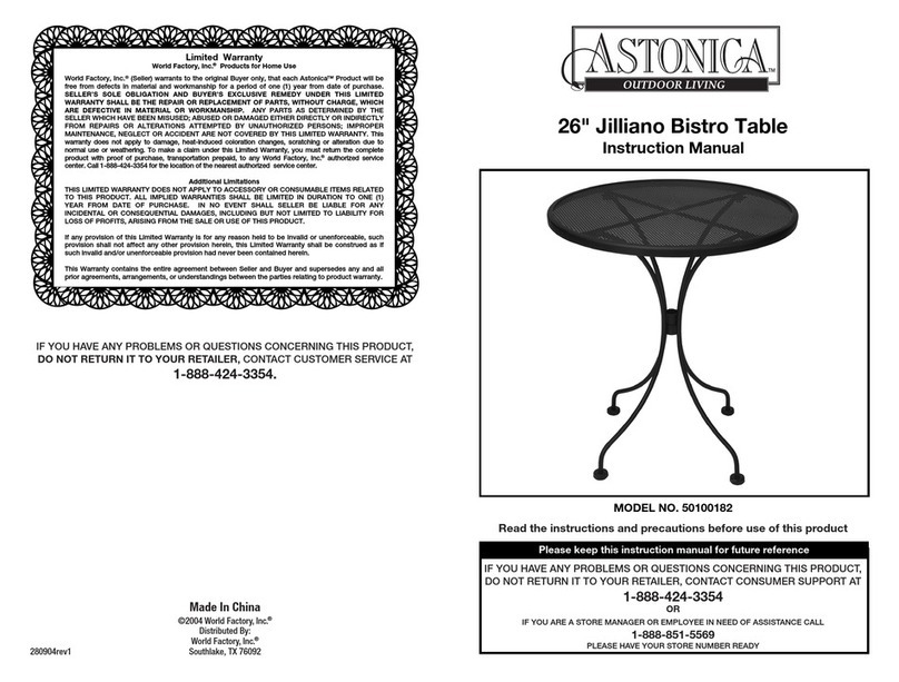 Astonica Jilliano instruction manual