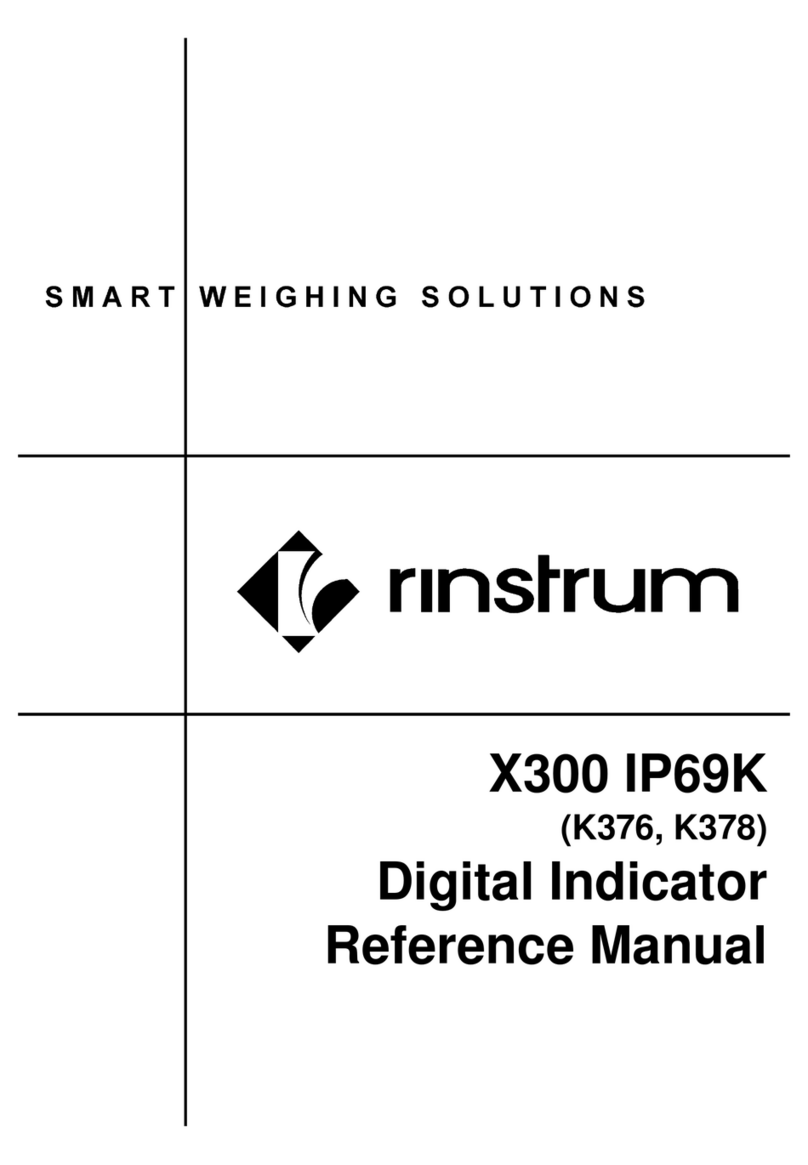 Rinstrum X300 IP69K376 Reference manual