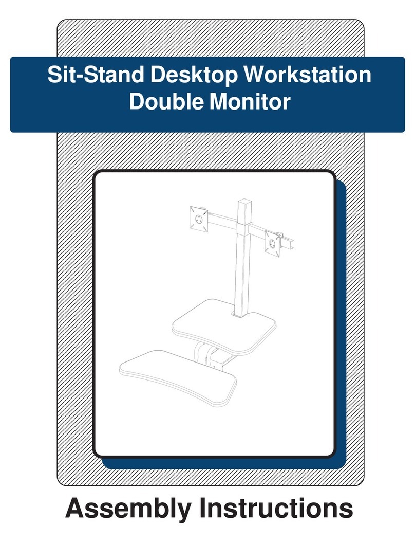 Demco Sit-Stand Desktop Workstation User manual