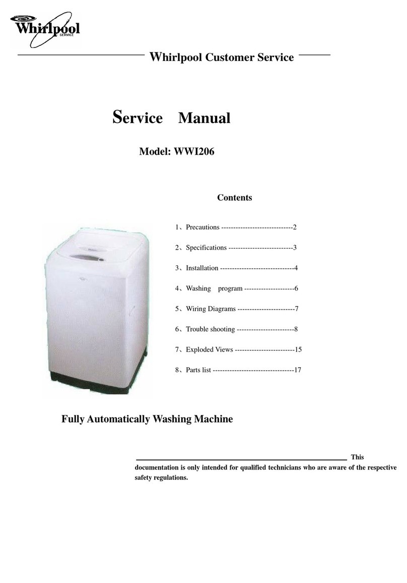 Whirlpool WWI206 Service manual