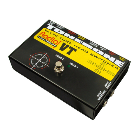 Radial Engineering Tonebone Headbone VT User manual Radial Engineering Tonebone Headbone VT User manual