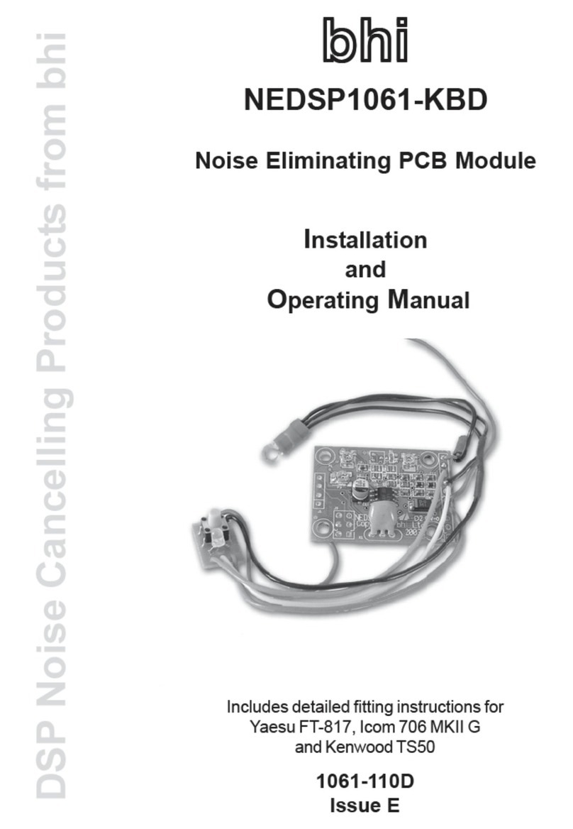 BHI NEDSP1061-KBD Installation and operating manual BHI NEDSP1061-KBD Installation and operating manual