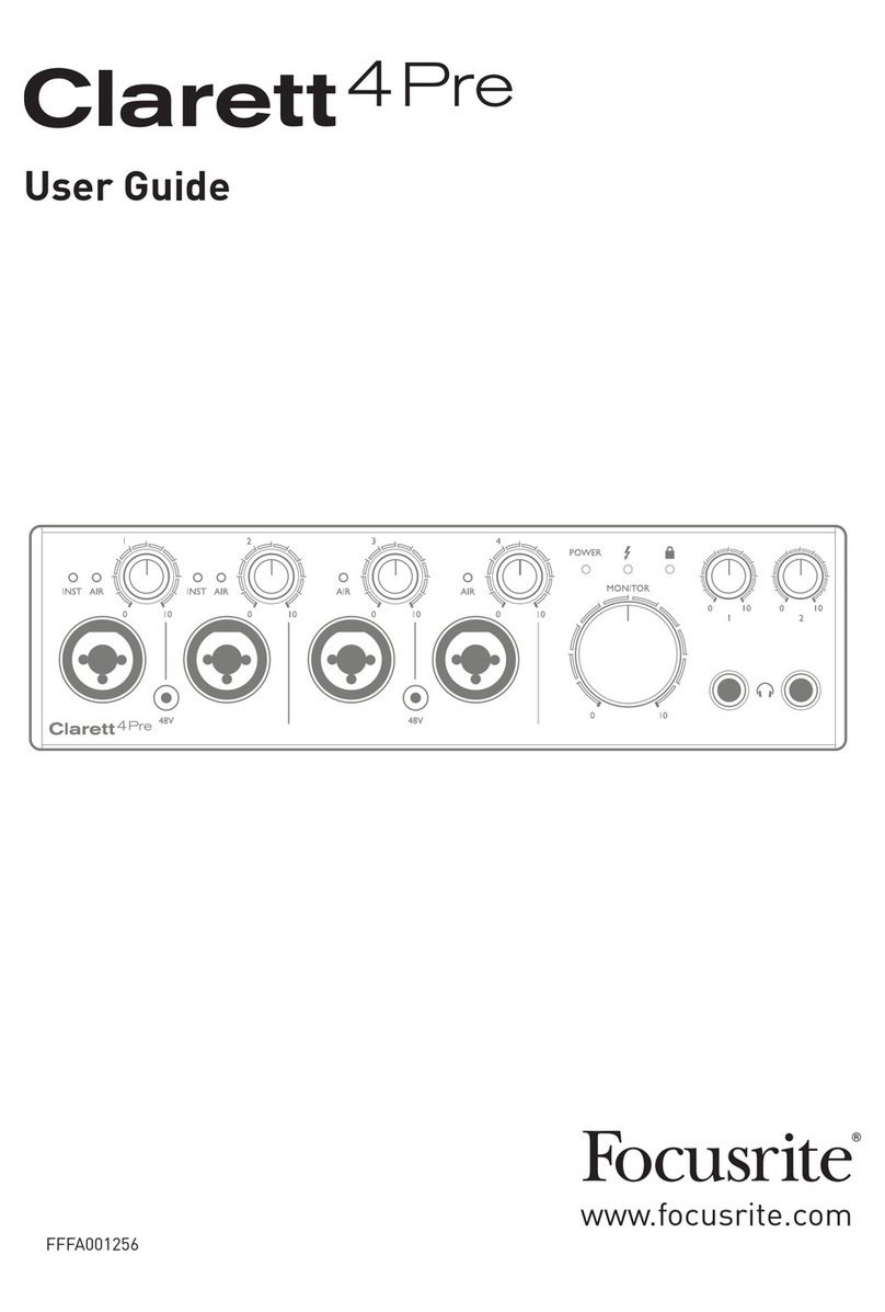 Focusrite Clarett4 Pre User manual