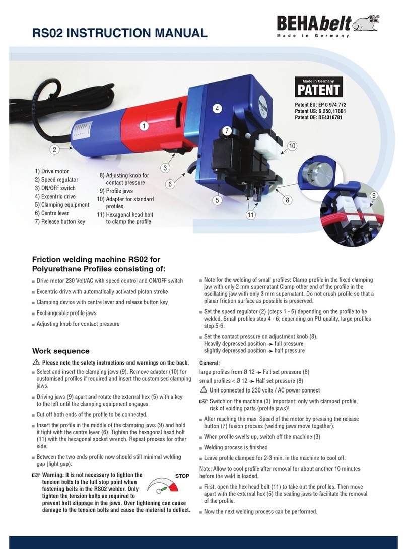 BEHABELT RS02 AKKU / CORDLESS User manual