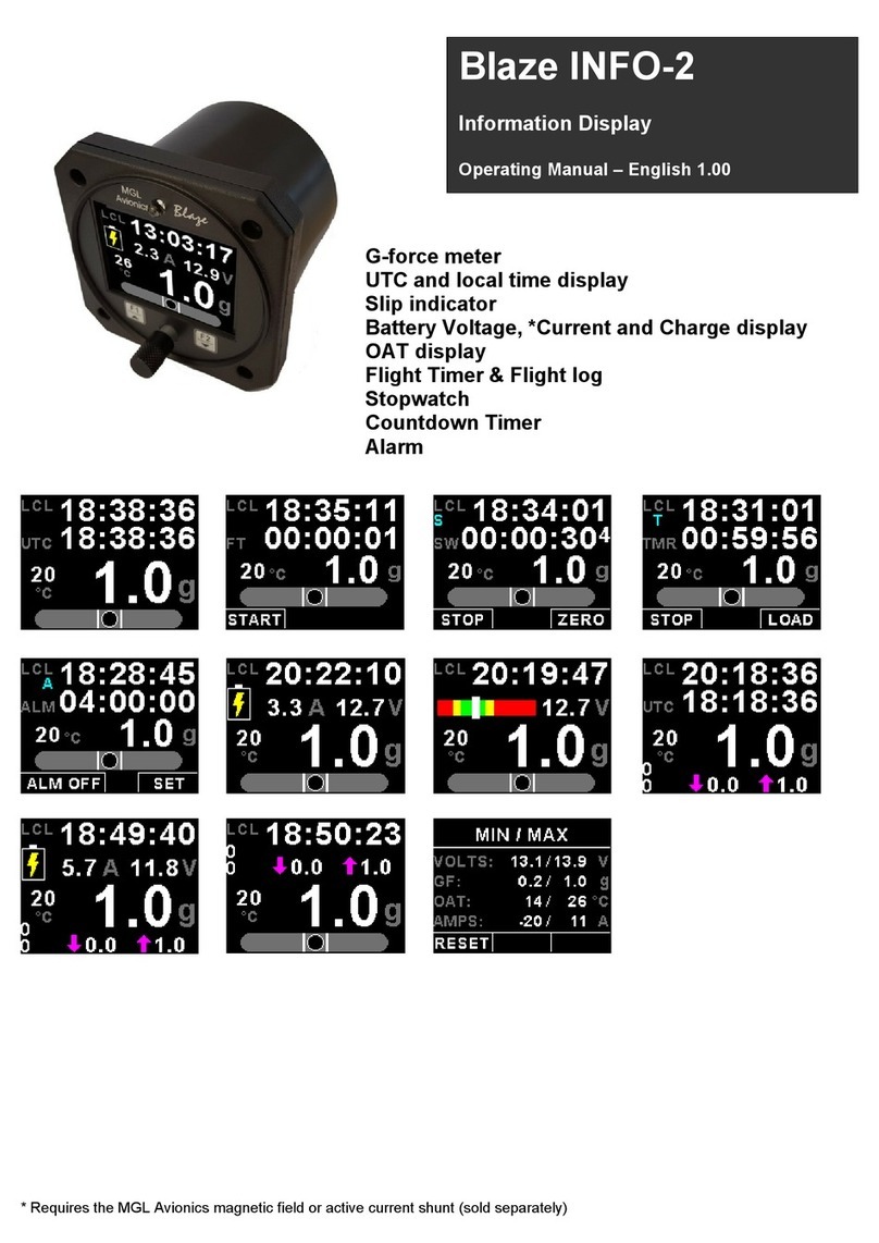 MGL Avionics Blaze INFO-2 User manual