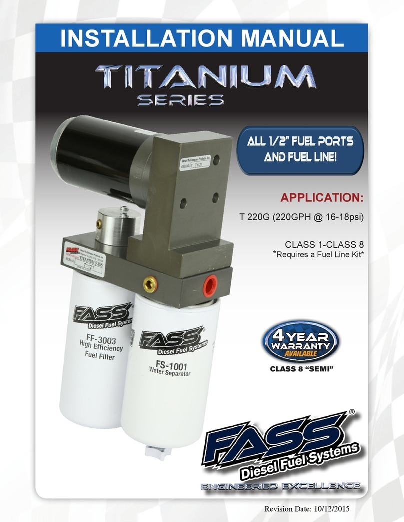 Diesel Performance Products, Inc. FASS FF-1001 installation manual Diesel Performance Products, Inc. FASS FF-1001 installation manual