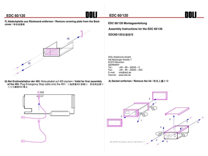 Doli EDC 60 User manual