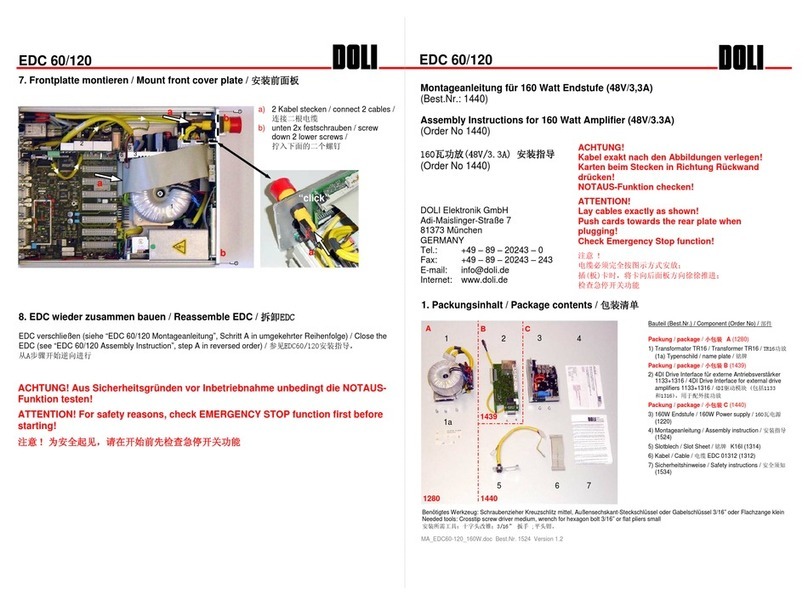 Doli EDC 60 User manual