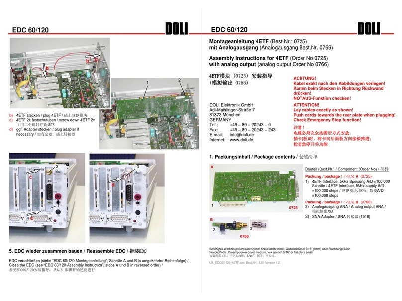 Doli EDC 60 Assembly instruction