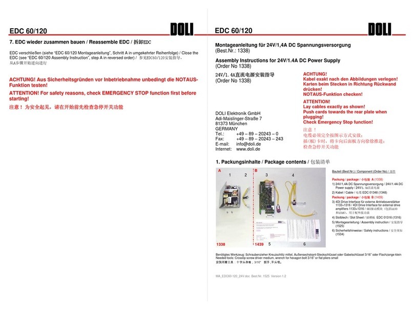Doli EDC 60 User manual