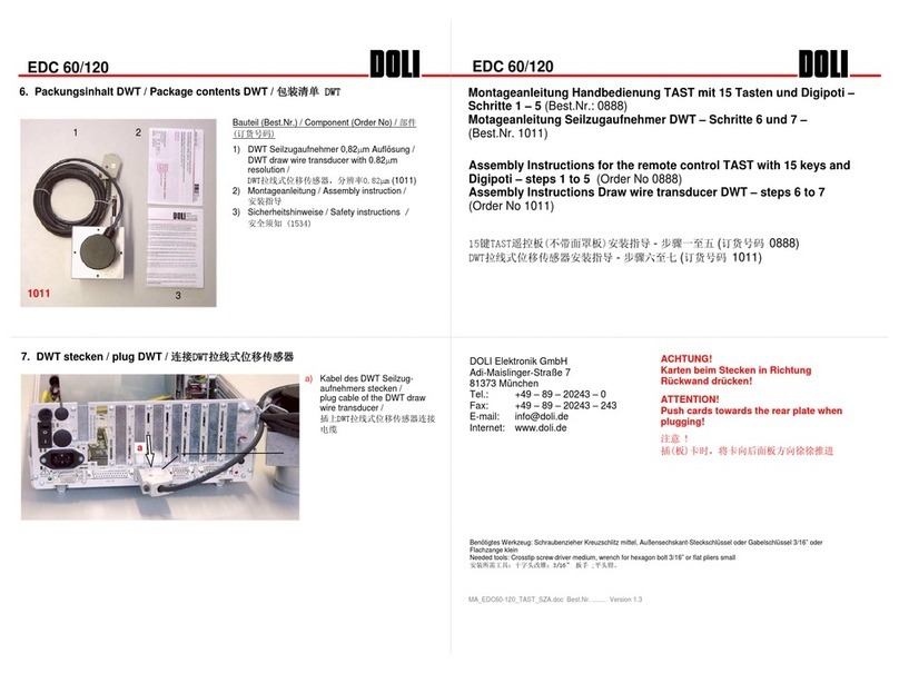 Doli EDC 60 User manual