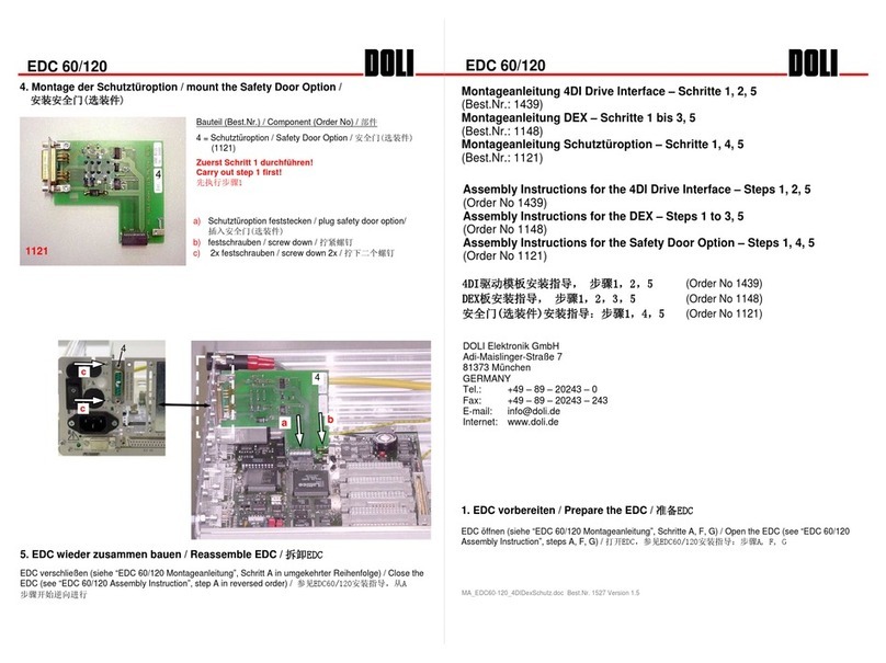 Doli EDC 60 User manual