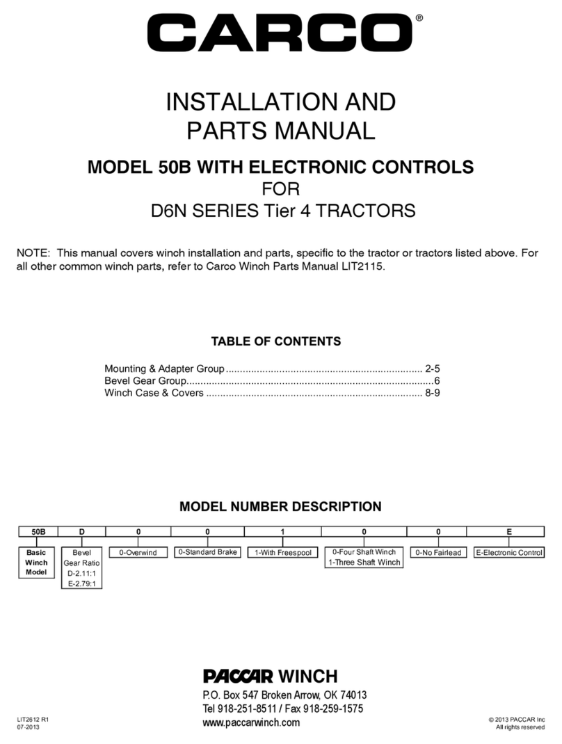 Carco 50B Installation & parts manual Carco 50B Installation & parts manual