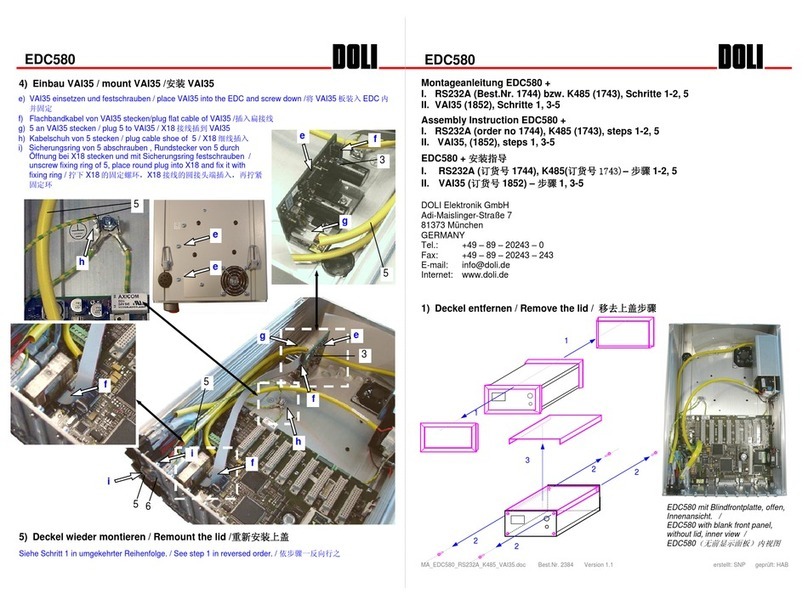 Doli EDC580 User manual