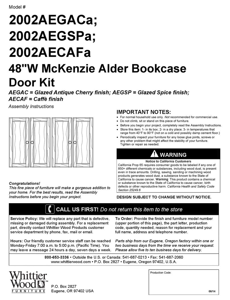 Whittier Wood 2002AEGACa User manual