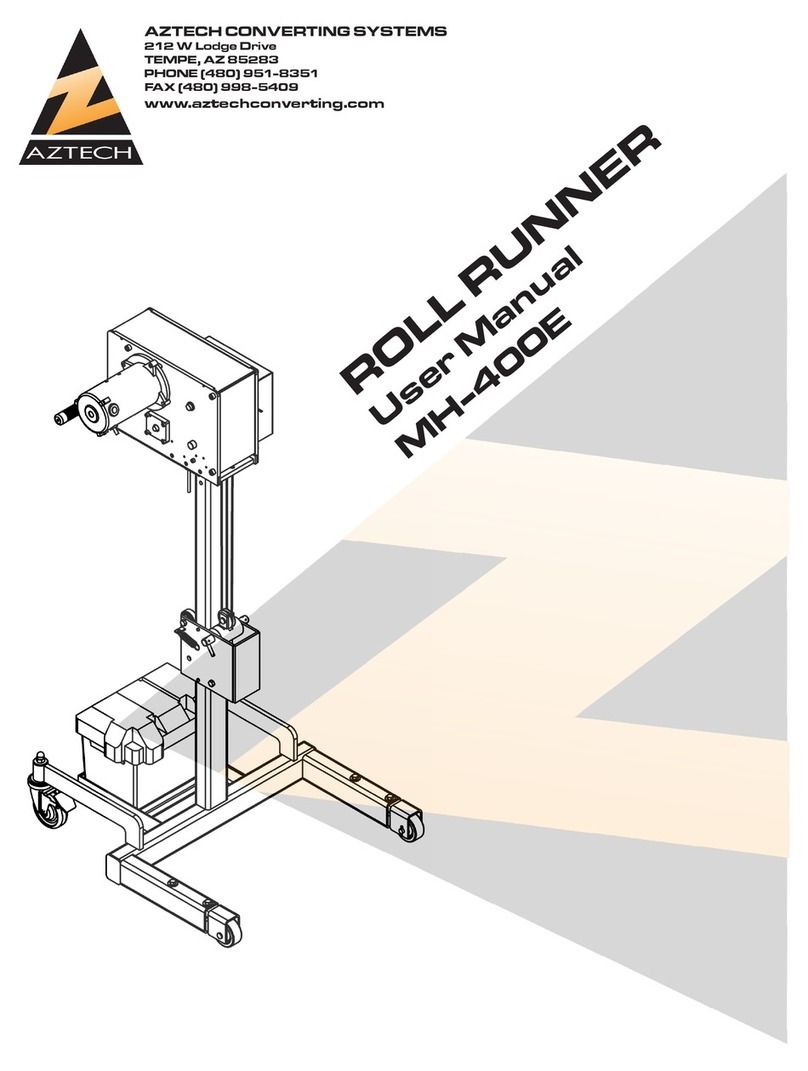AZTECH CONVERTING SYSTEMS ROLL RUNNER MH-400E user manual