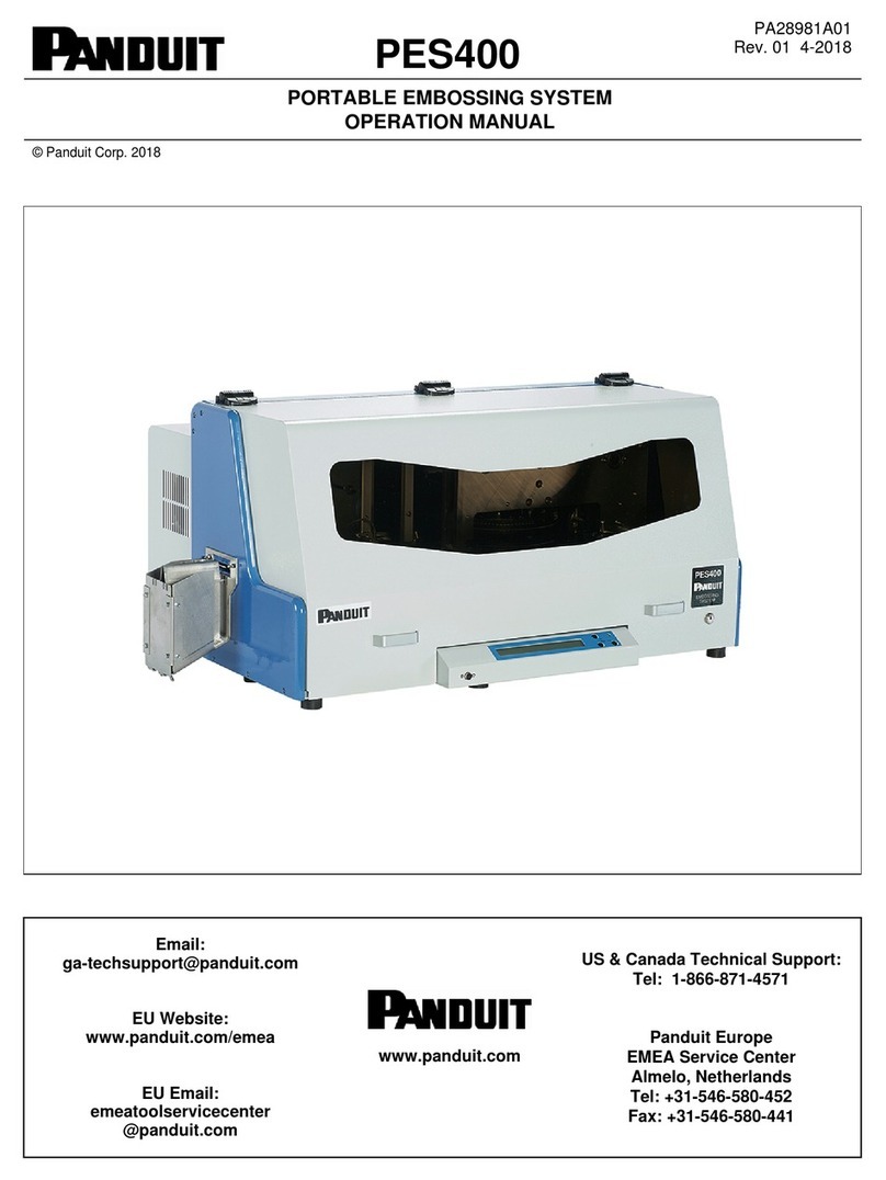 Panduit PES400 Operation manual