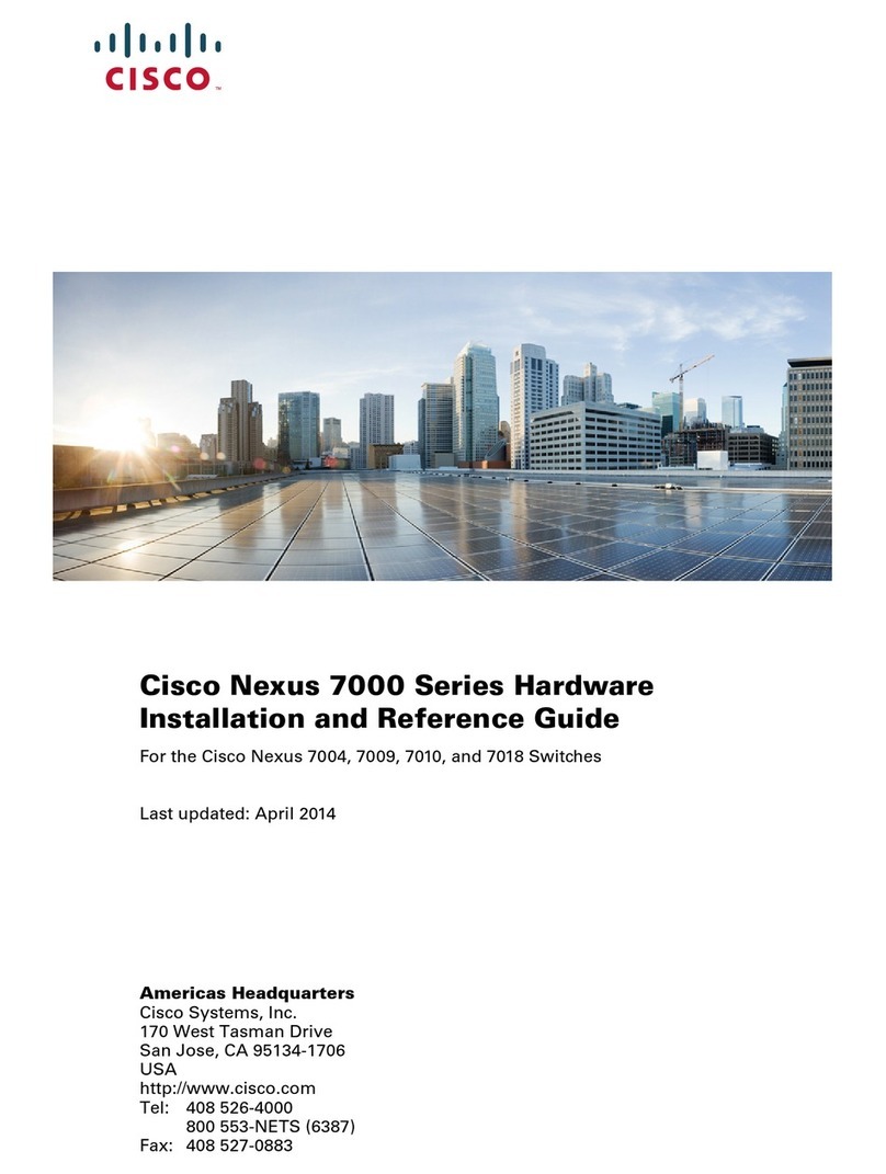 Cisco Nexus 7004 Installation and operating manual