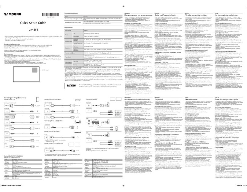 Samsung UH46F5 User manual