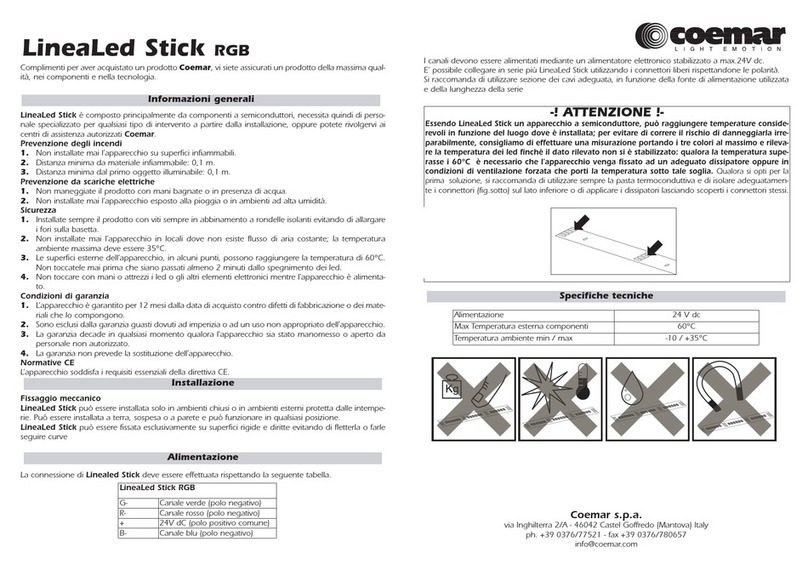 Coemar LineaLed Stick User manual