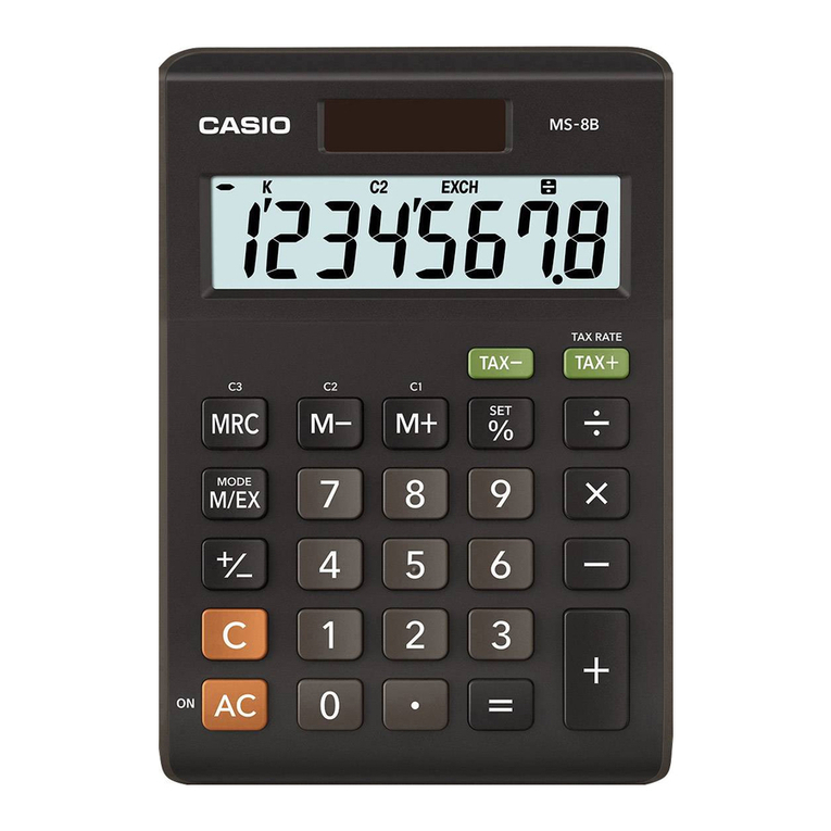 Casio MS-8B user guide