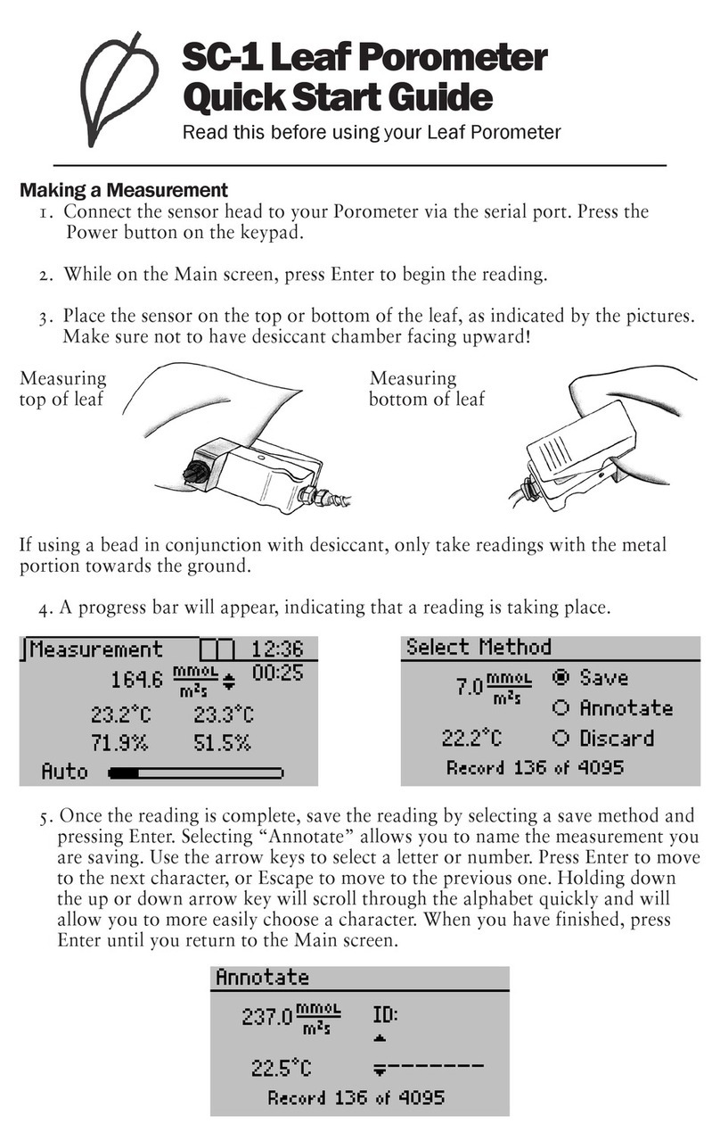 Decagon Devices SC-1 quick start guide