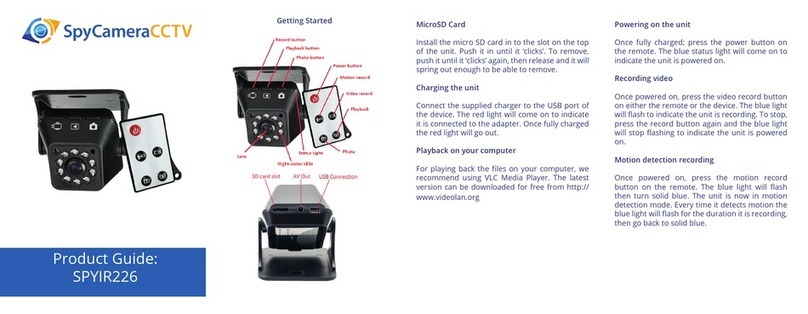 SpyCameraCCTV IDDVRCAM226 Product guide
