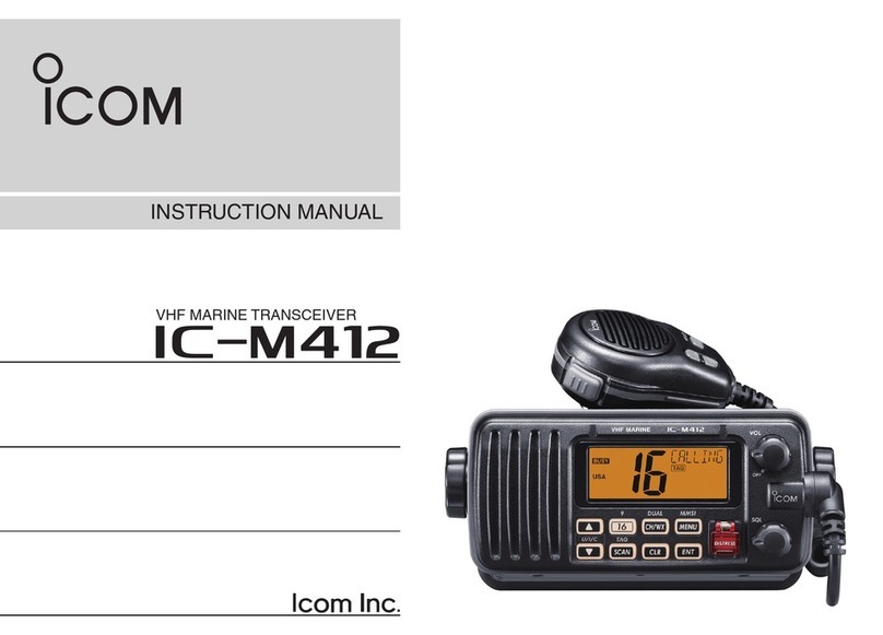 Icom IC-M412 instruction manual