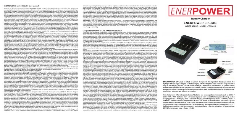 ENERpower EP-L500 operating instructions