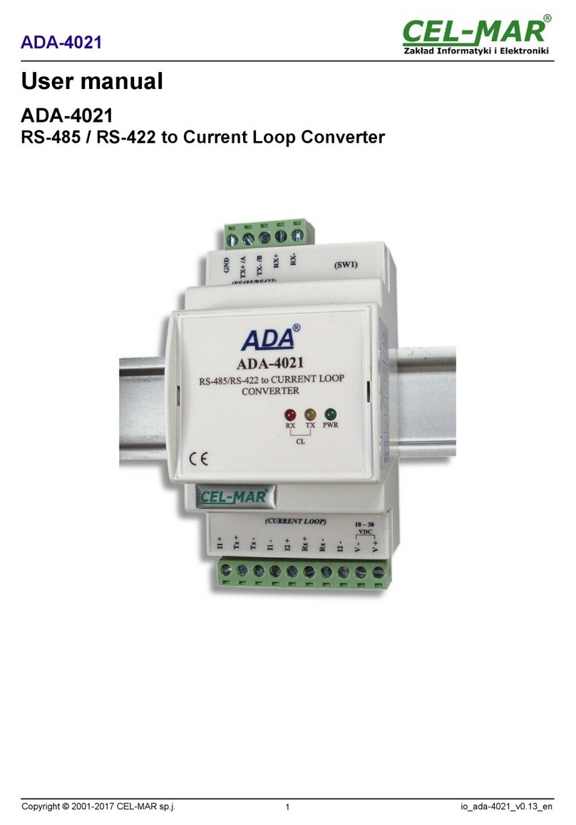 CEL-MAR ADA-4021 User manual