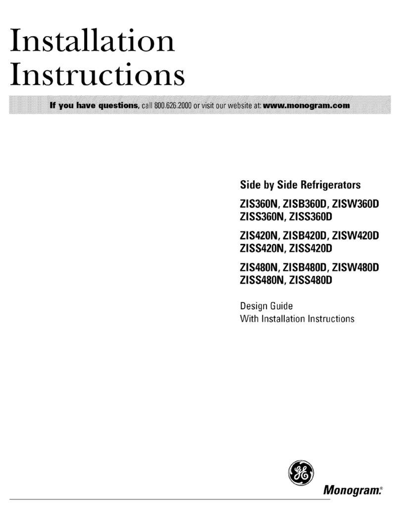 Monogram ZlS360N User manual