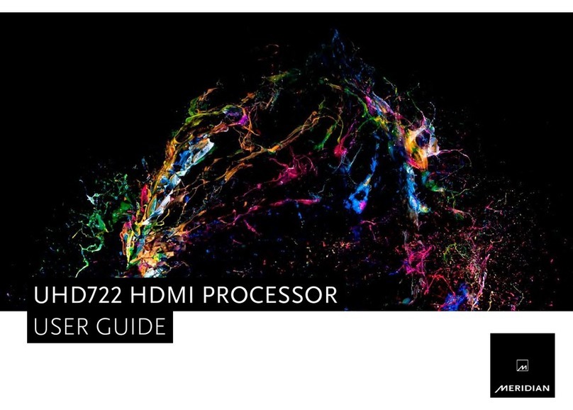 Meridian UHD722 user guide