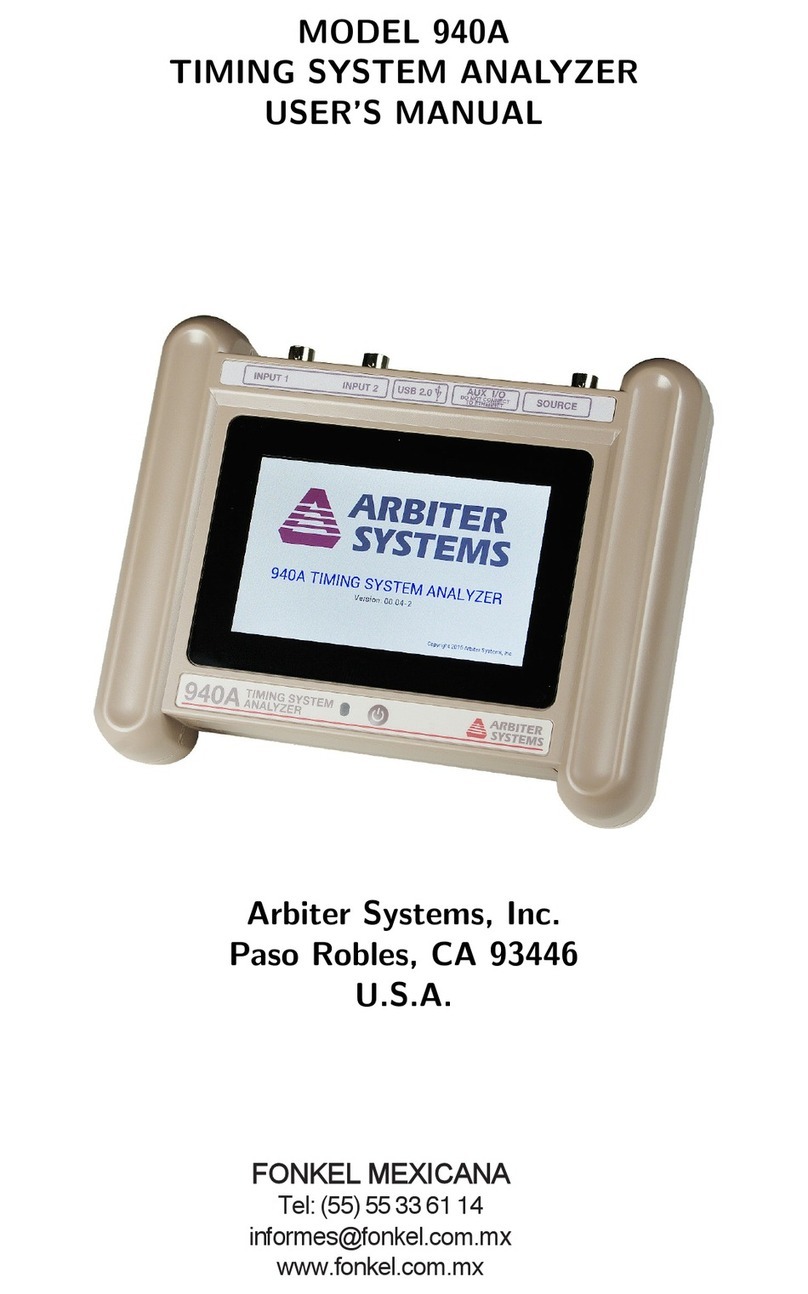 Arbiter Systems 940A user manual Arbiter Systems 940A user manual