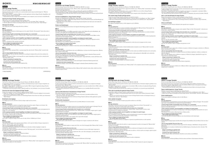 Sony MSAC-US2 user manual