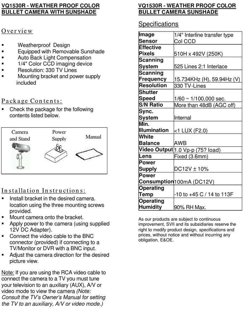Strategic Vista VQ1530R installation instructions