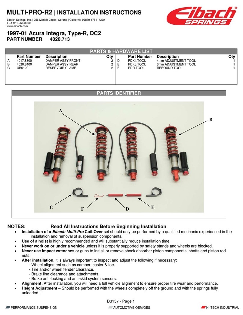 Eibach MULTI-PRO-R2 User manual