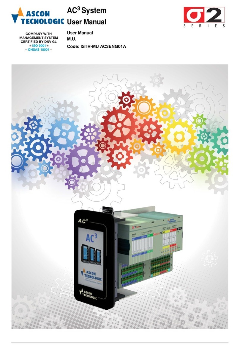 Ascon tecnologic AC3 user manual Ascon tecnologic AC3 user manual