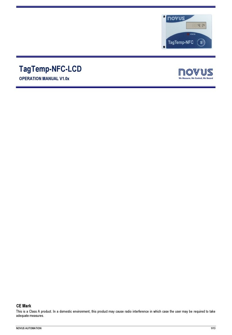 Novus TagTemp-NFC-LCD Operation manual