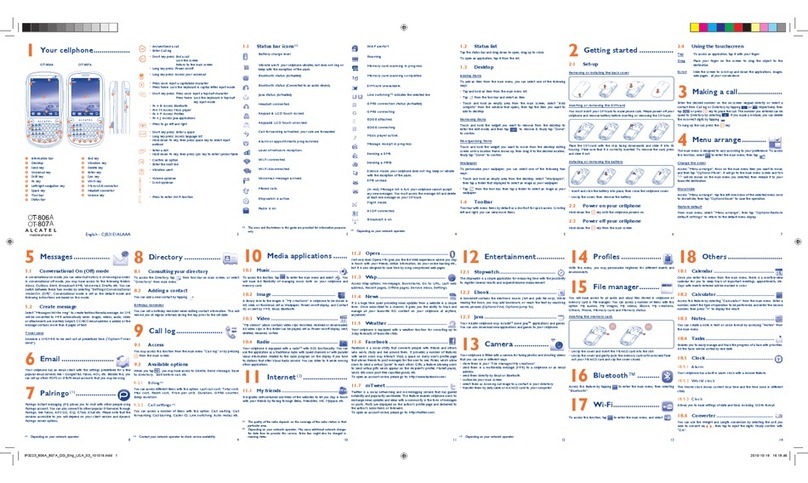 Alcatel OT-806A User manual