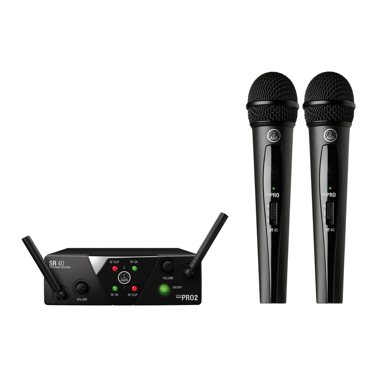 AKG WMS 40 User manual