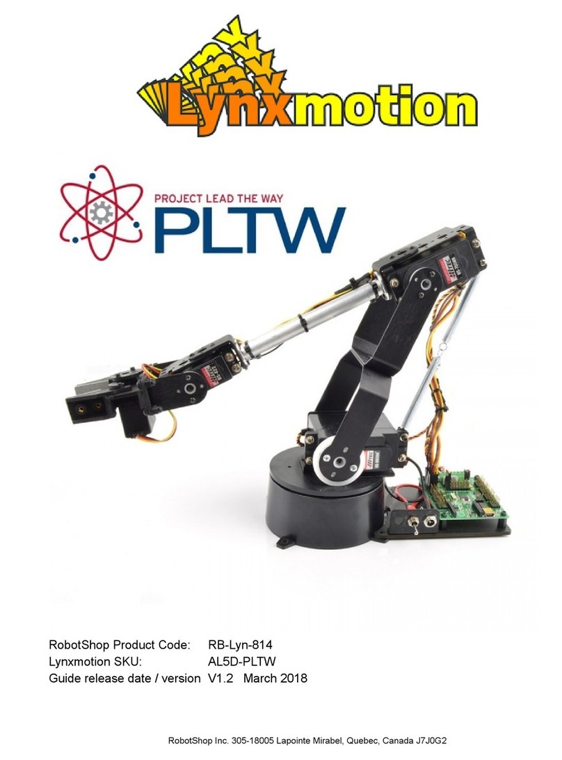 Lynxmotion AL5D-PLTW User manual